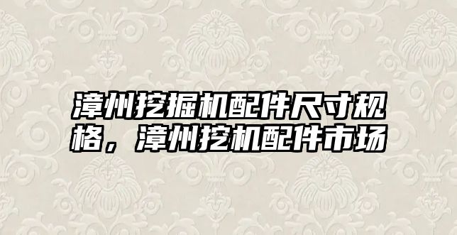 漳州挖掘機配件尺寸規(guī)格，漳州挖機配件市場