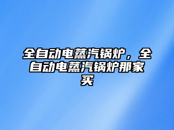 全自動電蒸汽鍋爐，全自動電蒸汽鍋爐那家買