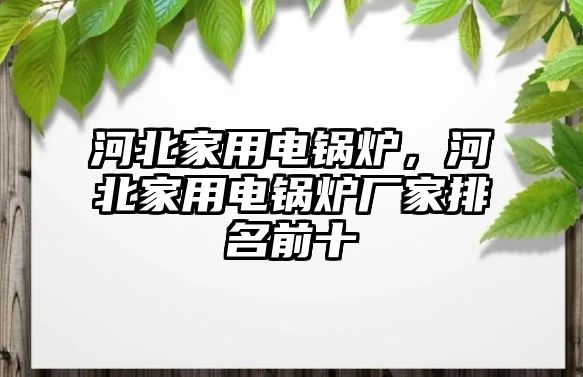 河北家用電鍋爐，河北家用電鍋爐廠家排名前十