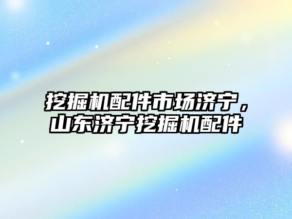 挖掘機配件市場濟寧，山東濟寧挖掘機配件