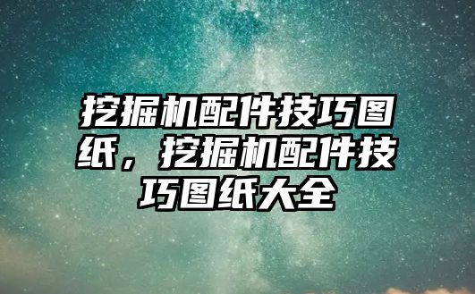 挖掘機配件技巧圖紙，挖掘機配件技巧圖紙大全