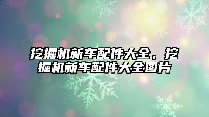 挖掘機(jī)新車配件大全，挖掘機(jī)新車配件大全圖片