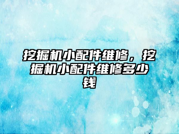 挖掘機小配件維修，挖掘機小配件維修多少錢