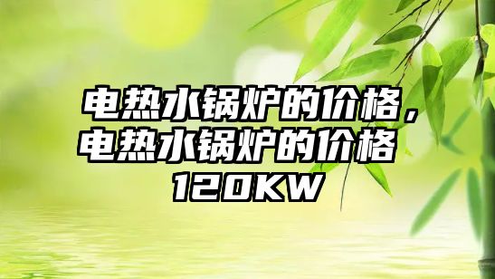 電熱水鍋爐的價格，電熱水鍋爐的價格 120KW