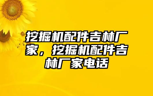 挖掘機(jī)配件吉林廠家，挖掘機(jī)配件吉林廠家電話