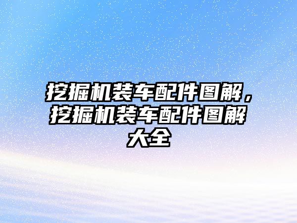 挖掘機裝車配件圖解，挖掘機裝車配件圖解大全