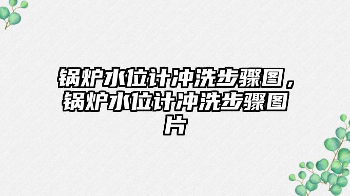 鍋爐水位計沖洗步驟圖，鍋爐水位計沖洗步驟圖片