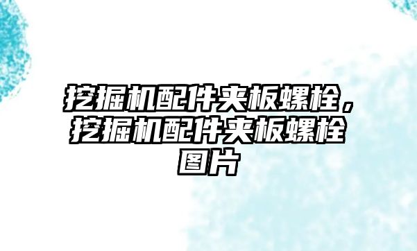 挖掘機配件夾板螺栓，挖掘機配件夾板螺栓圖片