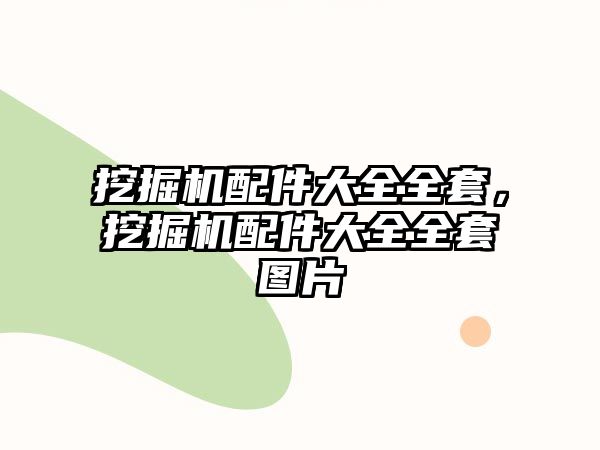 挖掘機配件大全全套，挖掘機配件大全全套圖片