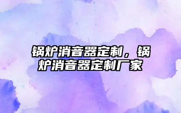 鍋爐消音器定制，鍋爐消音器定制廠家