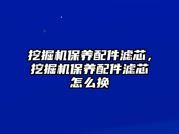 挖掘機(jī)保養(yǎng)配件濾芯，挖掘機(jī)保養(yǎng)配件濾芯怎么換