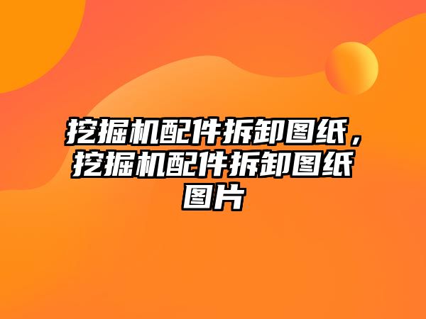 挖掘機配件拆卸圖紙，挖掘機配件拆卸圖紙圖片