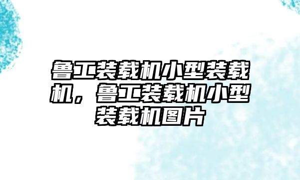 魯工裝載機(jī)小型裝載機(jī)，魯工裝載機(jī)小型裝載機(jī)圖片