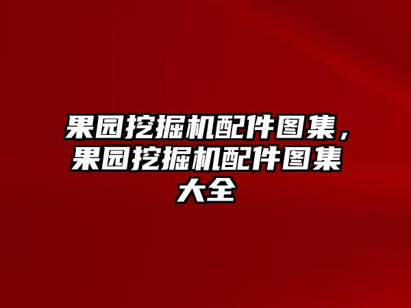 果園挖掘機(jī)配件圖集，果園挖掘機(jī)配件圖集大全