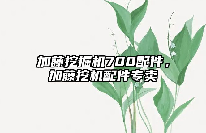 加藤挖掘機700配件，加藤挖機配件專賣