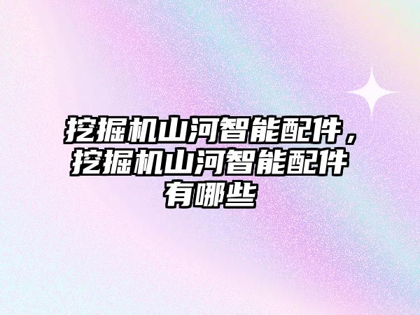 挖掘機山河智能配件，挖掘機山河智能配件有哪些