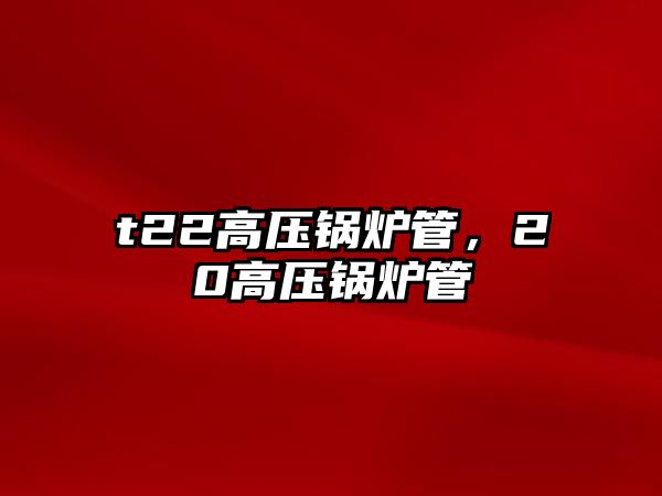 t22高壓鍋爐管，20高壓鍋爐管