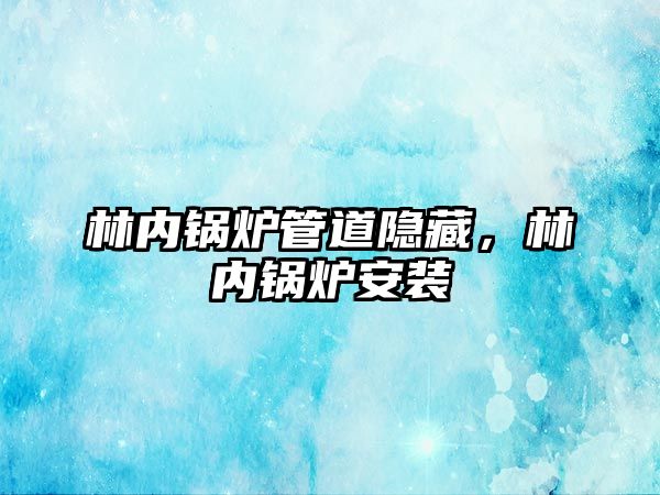 林內(nèi)鍋爐管道隱藏，林內(nèi)鍋爐安裝