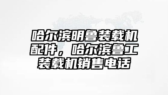 哈爾濱明魯裝載機配件，哈爾濱魯工裝載機銷售電話