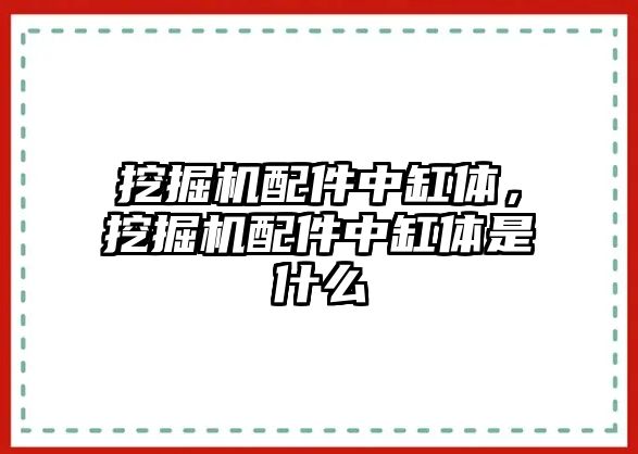 挖掘機配件中缸體，挖掘機配件中缸體是什么