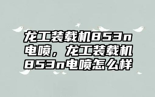 龍工裝載機(jī)853n電噴，龍工裝載機(jī)853n電噴怎么樣