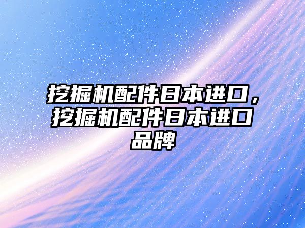 挖掘機配件日本進口，挖掘機配件日本進口品牌