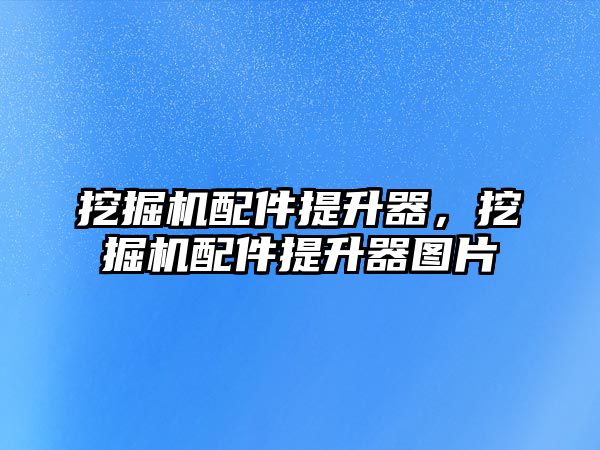 挖掘機(jī)配件提升器，挖掘機(jī)配件提升器圖片