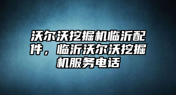 沃爾沃挖掘機臨沂配件，臨沂沃爾沃挖掘機服務(wù)電話