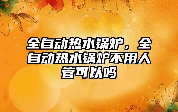 全自動熱水鍋爐，全自動熱水鍋爐不用人管可以嗎