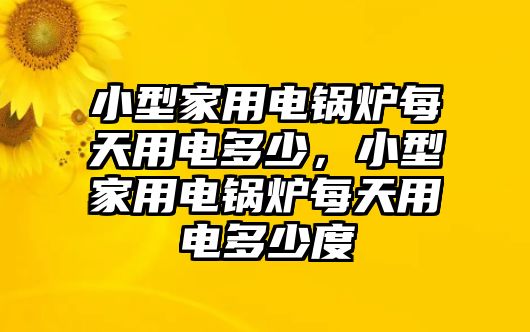 小型家用電鍋爐每天用電多少，小型家用電鍋爐每天用電多少度