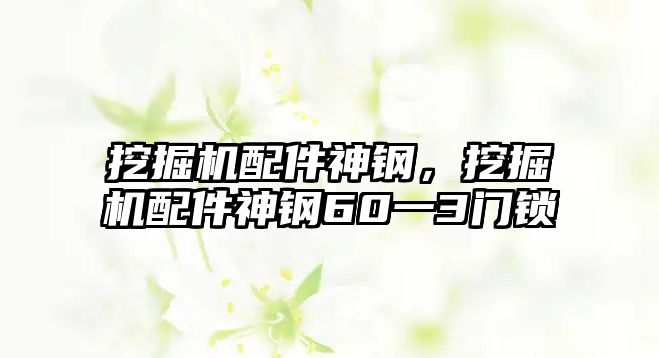 挖掘機配件神鋼，挖掘機配件神鋼60一3門鎖