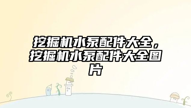 挖掘機水泵配件大全，挖掘機水泵配件大全圖片