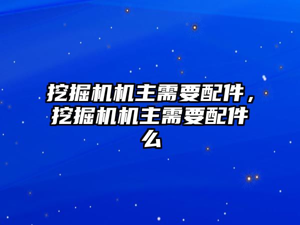 挖掘機機主需要配件，挖掘機機主需要配件么