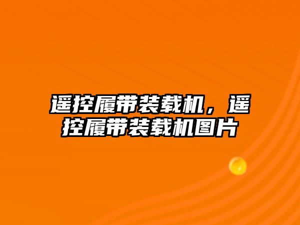 遙控履帶裝載機，遙控履帶裝載機圖片