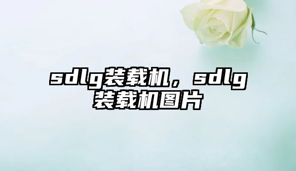 sdlg裝載機(jī)，sdlg裝載機(jī)圖片