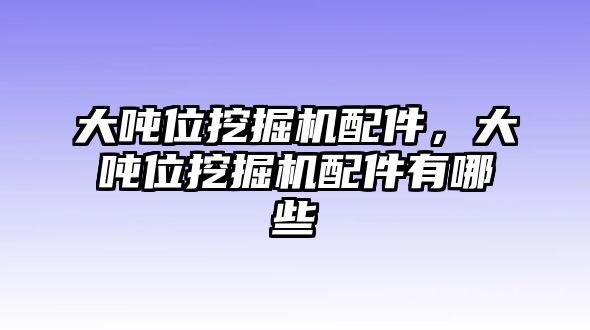 大噸位挖掘機配件，大噸位挖掘機配件有哪些