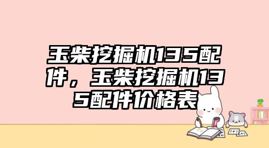 玉柴挖掘機(jī)135配件，玉柴挖掘機(jī)135配件價(jià)格表