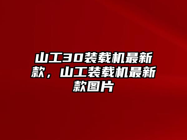 山工30裝載機(jī)最新款，山工裝載機(jī)最新款圖片