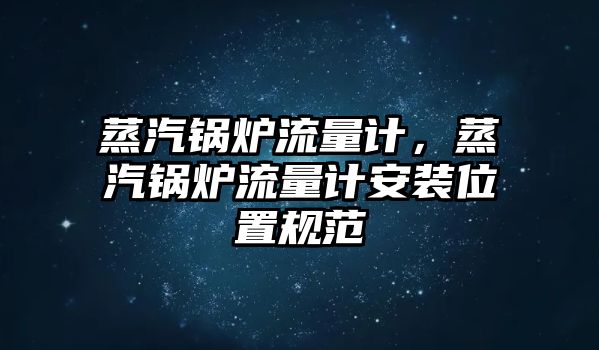 蒸汽鍋爐流量計，蒸汽鍋爐流量計安裝位置規(guī)范