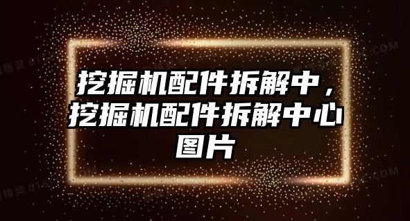 挖掘機配件拆解中，挖掘機配件拆解中心圖片