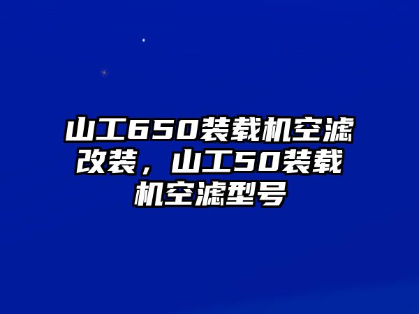 山工650裝載機(jī)空濾改裝，山工50裝載機(jī)空濾型號(hào)