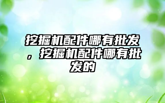 挖掘機配件哪有批發(fā)，挖掘機配件哪有批發(fā)的