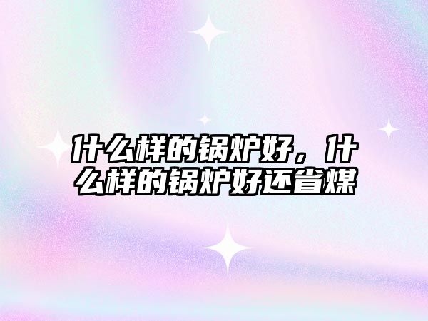 什么樣的鍋爐好，什么樣的鍋爐好還省煤