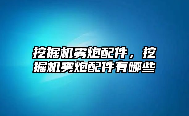 挖掘機(jī)霧炮配件，挖掘機(jī)霧炮配件有哪些