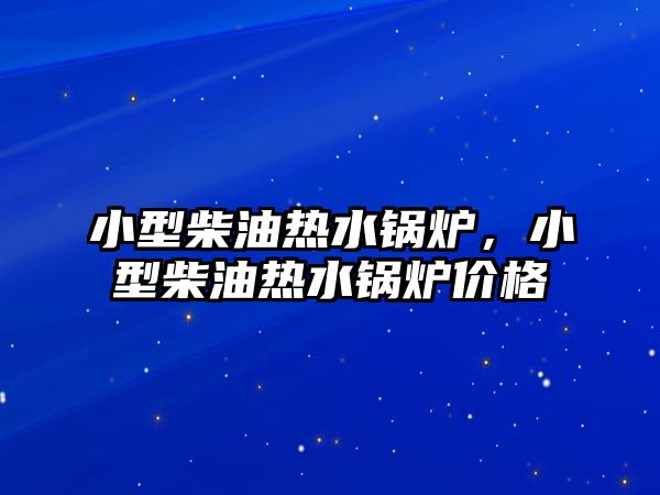 小型柴油熱水鍋爐，小型柴油熱水鍋爐價格