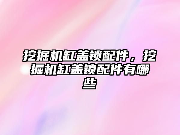 挖掘機缸蓋鎖配件，挖掘機缸蓋鎖配件有哪些