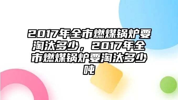 2017年全市燃煤鍋爐要淘汰多少，2017年全市燃煤鍋爐要淘汰多少噸