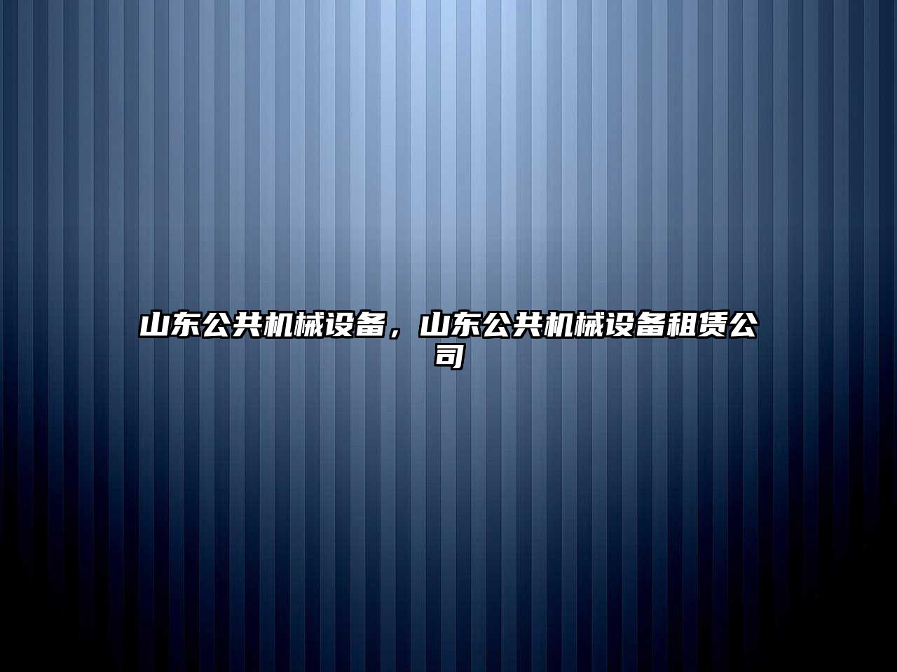 山東公共機械設備，山東公共機械設備租賃公司