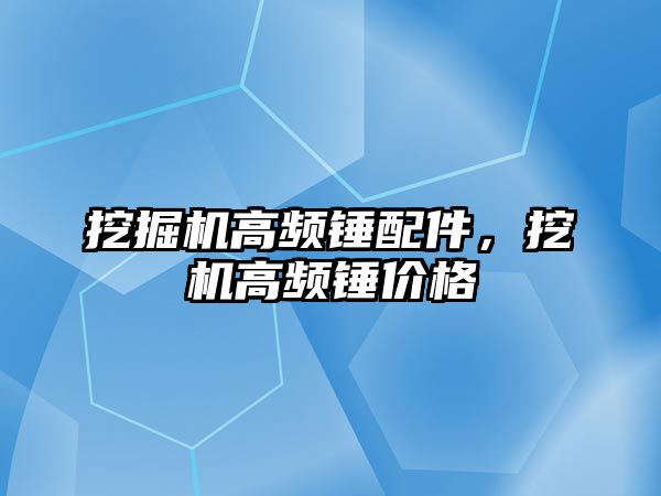 挖掘機高頻錘配件，挖機高頻錘價格