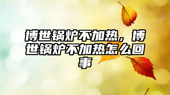 博世鍋爐不加熱，博世鍋爐不加熱怎么回事